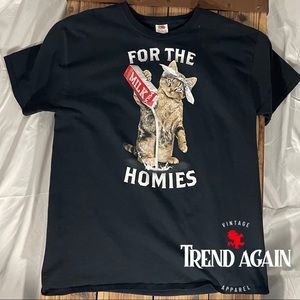 FOR THE HOMIES CAT Large T-Shirt